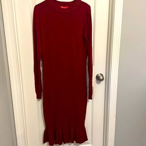 Burgundy Rocorose Dress